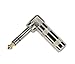 Keen Eye Right Angle Stereo TRS Solder-On 1/4 Inch 6.3mm 90 Degree Stereo Male Jack Plug Connector