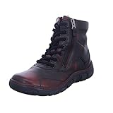 Jahreszeiten HW 22/23 Kacper Damen Stiefelette 4-0595 Winter Stiefelette Frauen Lederschuh gefüttert Rot (Red) Größe 36 EU