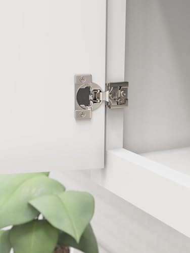 Image of Amerock 1 Pair 1 /2 inch Overlay Soft-Closing Compact Concealed Cabinet Hinge