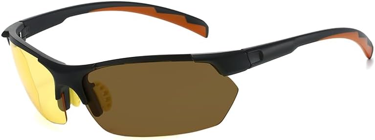Super Discount Yellow Vision for Night vision，Half-Frame Color-Changing Lenses