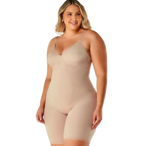 Body Modelador Macaquinho Plus Size de Média Compressão Vi Lingerie