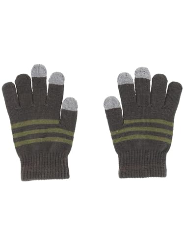 Image of Kids' One Size Striped Touchscreen Winter Glove