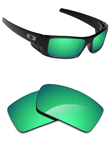 Image of Alphax Polarized Replacement Lenses for Oakley Gascan OO9014 60mm Sunglasses | Glare Reduction | Precision Cutting