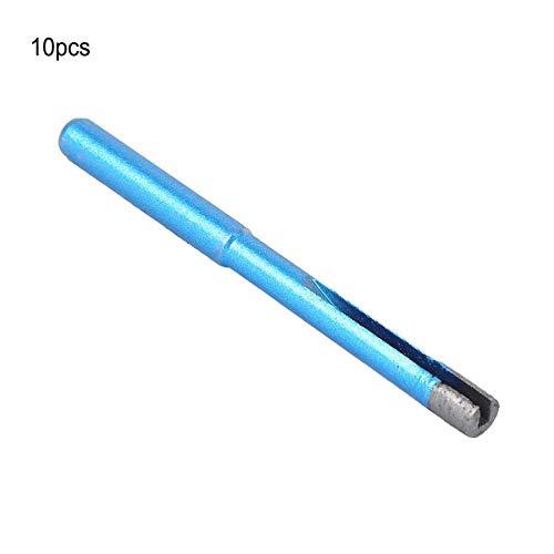 Broca de diamante para perforar mármol, granito, baldosas cerámicas y vidrio, 10 unidades, diámetro 6 mm, longitud 73 mm miniatura 2