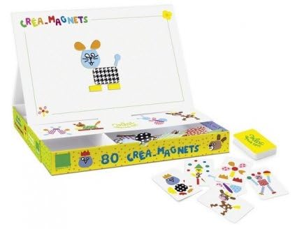 Crea magnets de la ferme cavernedesjouets coffret jeu loisir creatif en bois avec carte tigre