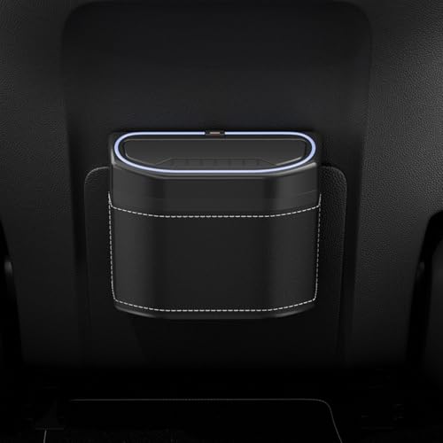 Cubo de basura para coche iluminado ideal para viajes familiares en caravanas y SUV 8
