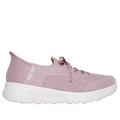 Skechers Women's Go Walk Joy Abby Hands Free Slip-Ins Sneaker, Mauve, 8.5
