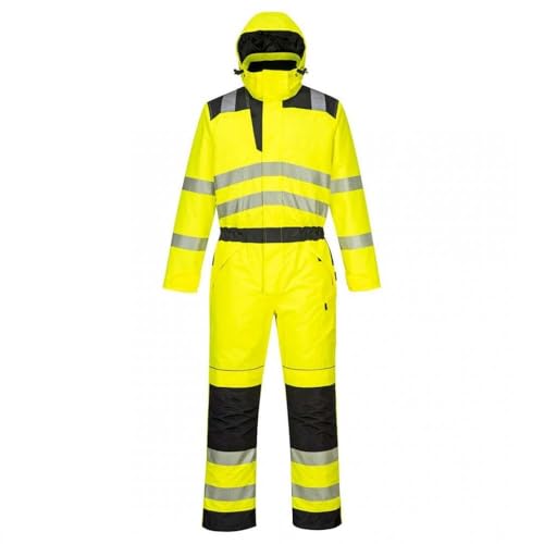 Combinaison d'hiver contre le froid et la pluie Portwest PW3 jaune XXL