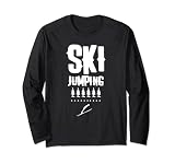 Skispringen Skispringer Skisprungschanze Skisprung Langarmshirt