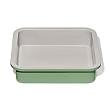 OXO Good Grips Non-Stick Pro Ceramic Coated Metal Bakeware Cake Pan — 9 in Square— Basil, Square Baking...