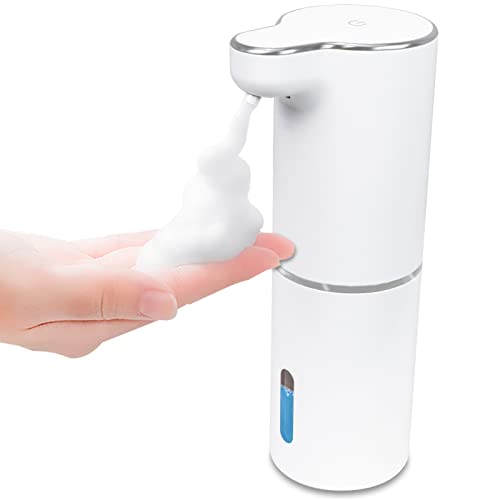 Lingshu Automatic Touchless Soap Dispenser, 10.2Oz Rechargeable Foaming Soap Dispenser Waterproof With Adjustable Volume, Suitable For Bathroom/Kitchen/Office/Hotel(White) #TOP11