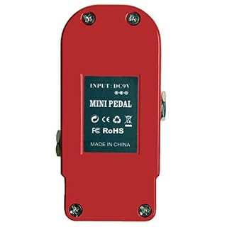 AZOR Pédale d’effet de guitare vintage avec True Bypass Classic en alliage d’aluminium Rouge - Les Beatles, Paul McCartney, John Lennon, RIngo Starr, George Harrison AZOR Pédale d'effet de guitare vintage avec True Bypass Classic en alliage d'aluminium Rouge – Image 5