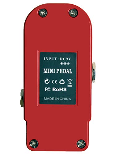 AZOR Pédale d’effet de guitare vintage avec True Bypass Classic en alliage d’aluminium Rouge - Les Beatles, Paul McCartney, John Lennon, RIngo Starr, George Harrison AZOR Pédale d'effet de guitare vintage avec True Bypass Classic en alliage d'aluminium Rouge – Image 6