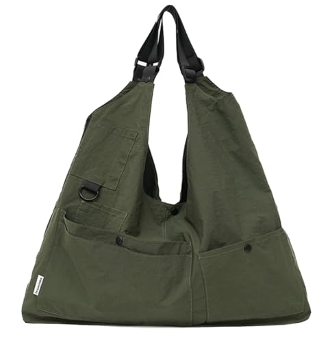 Slouchy Nylon Hobo Bags Women Cute Underarm Crescent Shoulder Bag Trendy College Crossbody Purses Travel Vest Tote Handbag