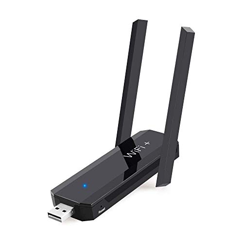 WLAN Stick Dualband 5G Wireless USB WiFi Dongle WiFi Adapter 802.11n/g/b/a/ac 600Mbit/s mit Abnehmbarer 5dBi Antenne für Windows