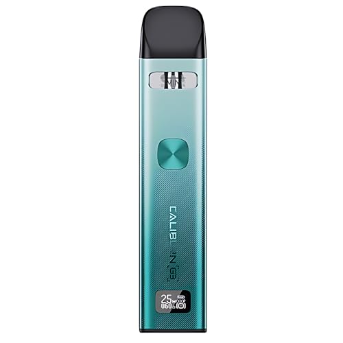 Uwell Caliburn G3 Vape Kit - E Cigarette Starter Kit Long Lasting 900mAh Battery 25W Single Button MTL & RDTL Vaping Dual Airflow 2ml Cartridge - No Nicotine (Serene Lake)