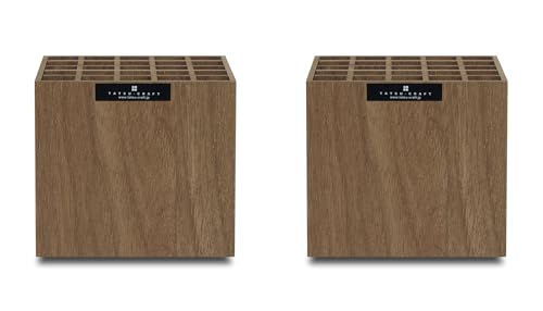 TATSU-CRAFT（タツクラフト） Bosk バスク ペンスタンド S 25 BW ブラウン 2個セット ペン立て おしゃれ かわいい メイクブラシ立て コスメ収納 メイク道具 ペン 鉛筆 マジック 文房具 卓上 収納 オフィス 日本製（Amazon）