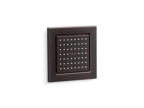 Kohler K-8002-BL Watertile Square 54 nozzle single function bodyspray, 2.5 GPM, Matte Black