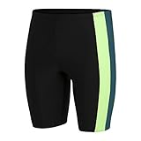 Speedo Colourblock Herren Schwimmhose, Schwarz/Zest Green/Swell Green, 26 (DE 116cm)