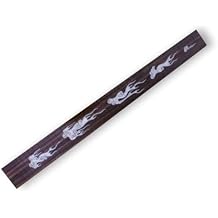 Vetimobato Guitar Neck Rosewood Fretboard Replacement Wooden Guitar Parts Black Guitar Fretboard for Electric Guitar Parts Replacement 24 Fret 25.5 Inch Cloud Inlay