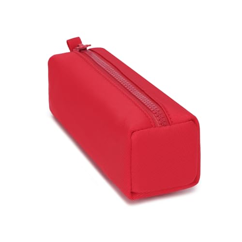 Image of Pencil Case Lightweight and Durable Ideal Pencil Pouch for School and Office Supplies (Red,Oxford)