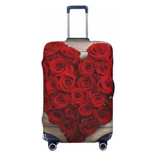 Housse élastique de valise protège bagage anti rayure cœur L
