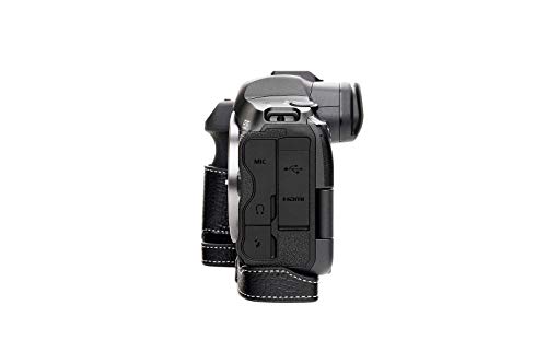 Housse Canon EOS R6 R5 cuir noir contre rayures et chocs