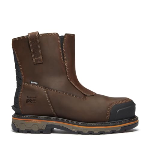 Timberland PRO Timberland PRO Men's True Grit Chelsea Composite Safety Toe Waterproof Industrial Western Work Boot, Dark Brown, 10 Medium