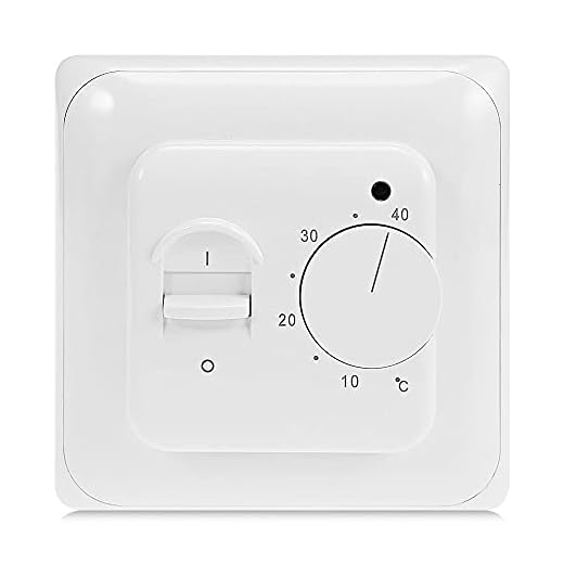 KETOTEK Calefacción por Suelo Radiante Termostato Calefacción por Suelo Controlador de Temperatura Programable CA 220V 16A Manual Termostato Electrico Sensor Underfloor Heating (AC 220V-16A)