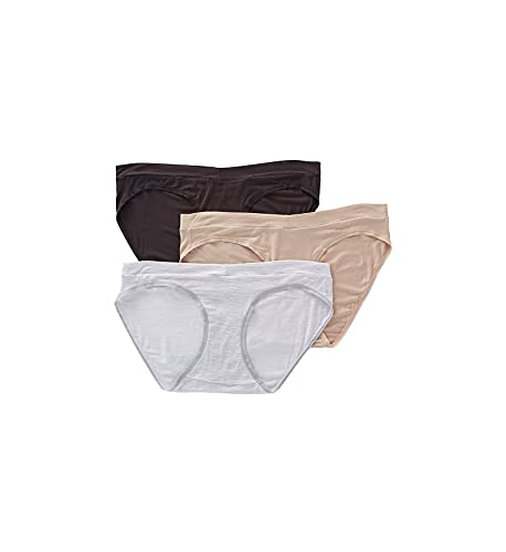 PLAYTEX Women's Maternity V-Front Hipster Panty - Comfortable 3 Pack, PMVFHS, GreyHeather/Cafe/Black, 2X
PLAYTEX Women's