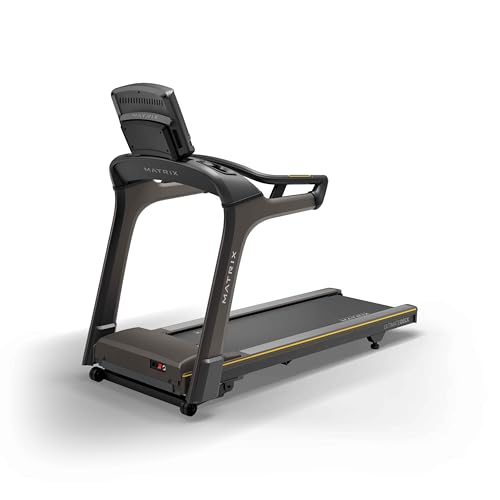Image of Matrix Fitness T50 Treadmill with XER | 10 inch Touchscreen (WiFi+BT) | Club-Quality Treadmill for Running, 5K & Marathon | Heavy-Duty Frame, Extra-Thick 20 inchx60 inch Deck, Industrial Cushioning