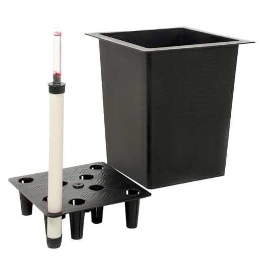 Dehner Universal-Pflanztopf, ca. 30 x 30 x 29 cm, Kunststoff, schwarz 2 VIVANNO Blumenkübeleinsatz aus Kunststoff mit Bewässerungsset - 39x39x32 cm - schwarz