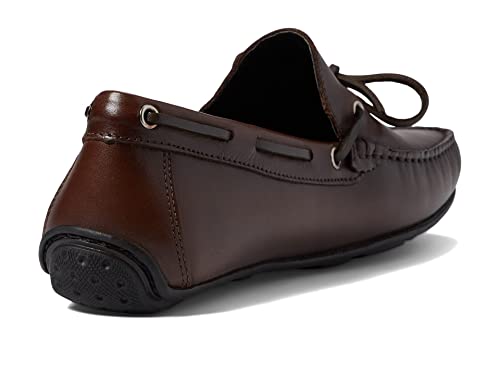 Image of Men's Genuine Leather Casual Slip on Tie-Bow Loafers