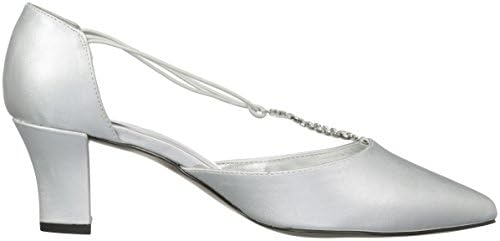 Easy Street Women's Moonlight Dress Pump, Silver Satin, 9.5 W US | Image 5