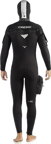 Cressi Herren Halbtrockenanzug Ice, Schwarz/Grau, S/2, LQ403002