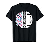 Football And Cheer Grandma Cheerleading And Football Grandma T-Shirt