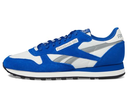 Reebok Unisex Classic Leather Sneaker, Boundless Blue/Chalk/Grey 3, 5.5 Women/4 Men