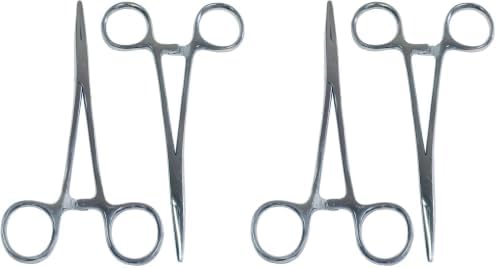 HTS 161D0 2 Pc 5.5" Locking Straight Hemostat Set (Pack of 2) image 5