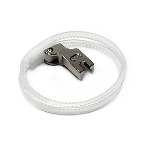 Image of Othmro 3Pcs #T35 Double Ring Presser Foot - Plastic and Steel for Industrial Sewing Machine - High Shank Hinged Feet in White