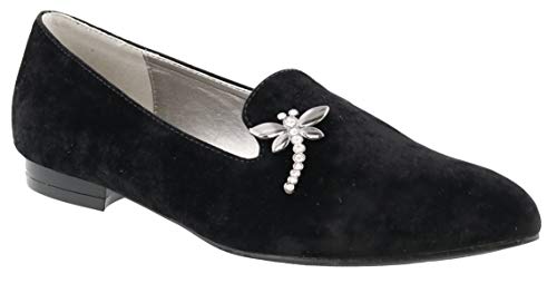 Bellini Women's Dragonfly Black Velvet Flat