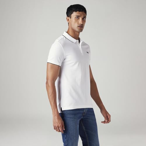 Image of Men's Solid Slim Fit Polo T-Shirt