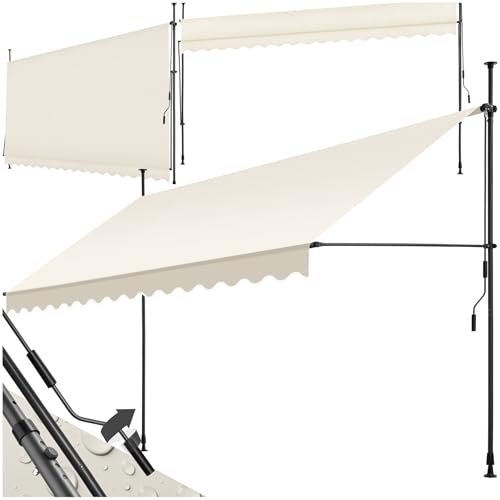 INCLINAZIONE REGOLABILE PER MAGGIORE FLESSIBILITÀ: Regola l'inclinazione della tenda terrazzo facilmente con la manovella integrata per ottenere l'ombra perfetta in ogni momento della giornata. Questa tenda avvolgibile esterno è perfetta per garantire la protezione desiderata, sia orizzontalmente che verticalmente.