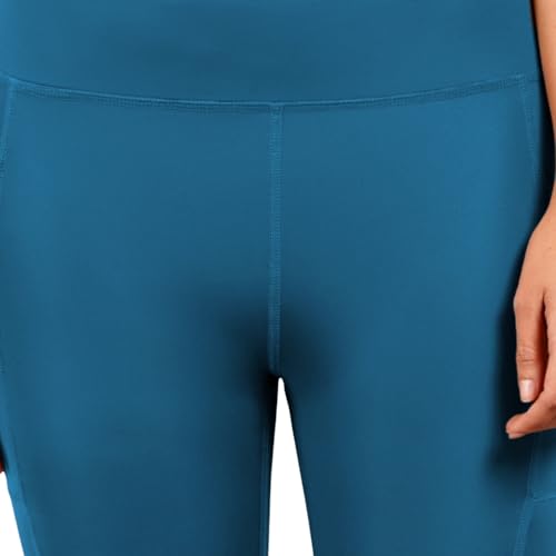 Image of NINQ high Waist Women Gym Compression Pants for Workout with Pocket, Yoga & Exercise, Active Wear Legging Sports Tights Trousers with Comfortable Fit for Running, Jogging & Training