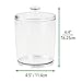 mDesign Plastic Laundry Shelf Storage Organizer Jar Holder Set for Laundry Room Storage - Holds Detergent Powder, Pods, Clothes Pins, Dryer Sheets, Scent Boosters - 3 Pack - Clear