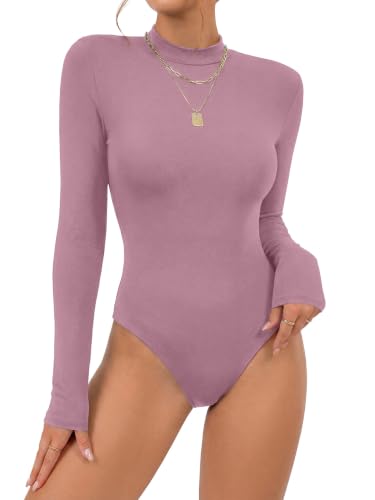 Image of OPOIPIN Women's Long Sleeve Basic Bodysuit