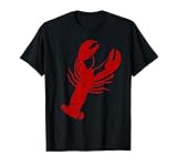 Vintage Lobster Print Shirt Red - Lobster T Shirt T-Shirt
