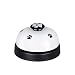 Olpchee Metal Desk Call Bell Dog Training Bells with Footprints Pattern for Kitchen Counter Reception (White)
