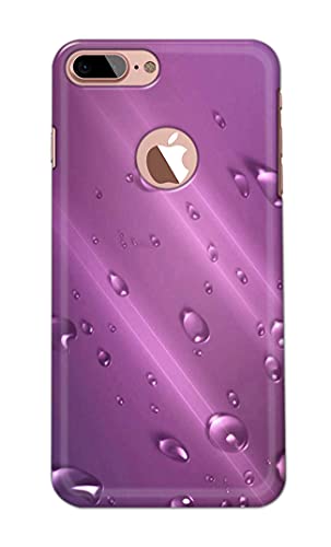 Image of PRINTFIDAA Water Bubbles in Lilac Background Printed Designer Hard Back Case Cover for iPhone 7 Plus Logo (5.5 inch) / iPhone 8 Plus Logo (5.5 inch), A1784, A1661, A1785 -(SF) MVN1005
