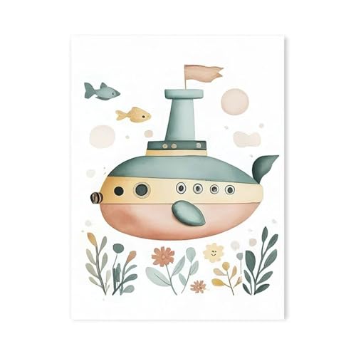 Toile animaux de dessin animé mignon finition mate haut de gamme - 2