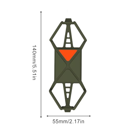 Support vélo pour téléphone réglable en silicone pour guidon